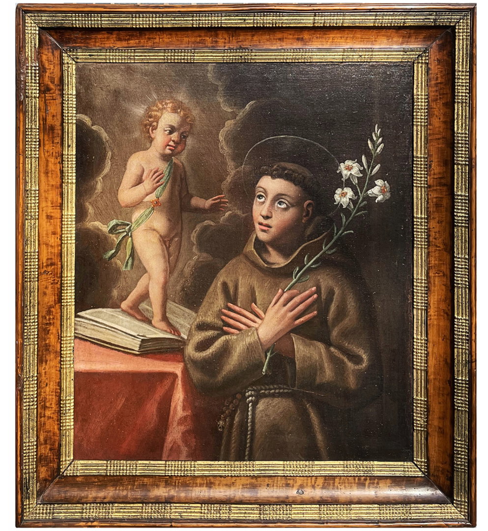 Saint Antoine de Padoue, peinture émilienne du XVIIe siècle